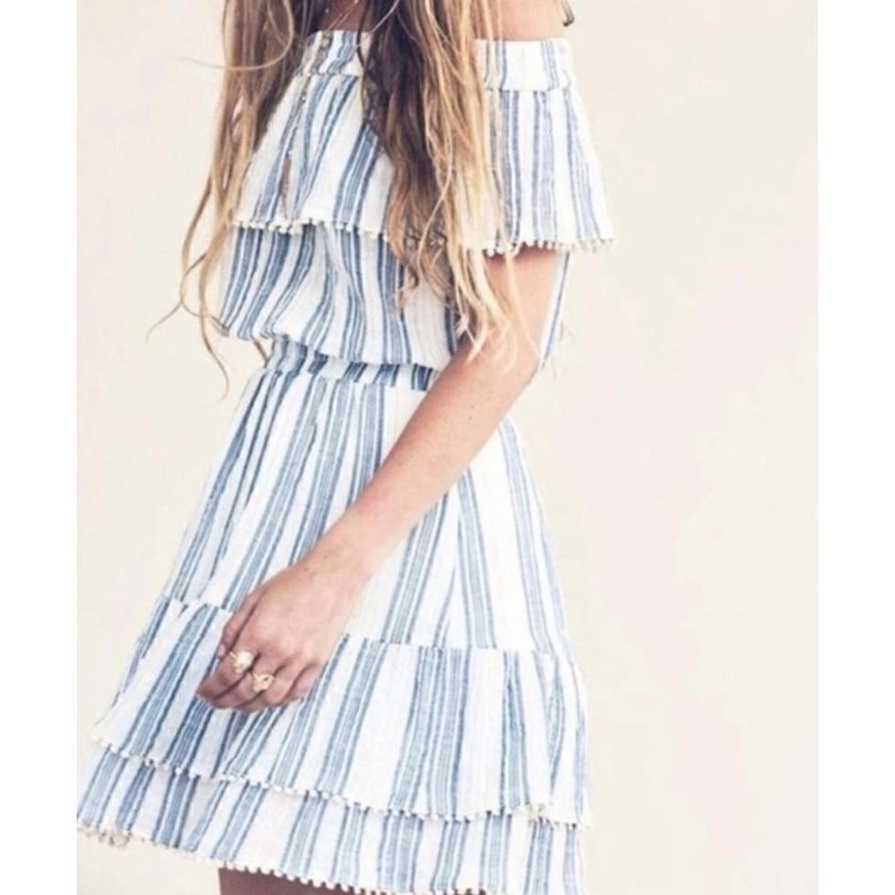 LoveShackFancy Elizabeth Striped Mini Dress Sz. M (Fits like XS/S)